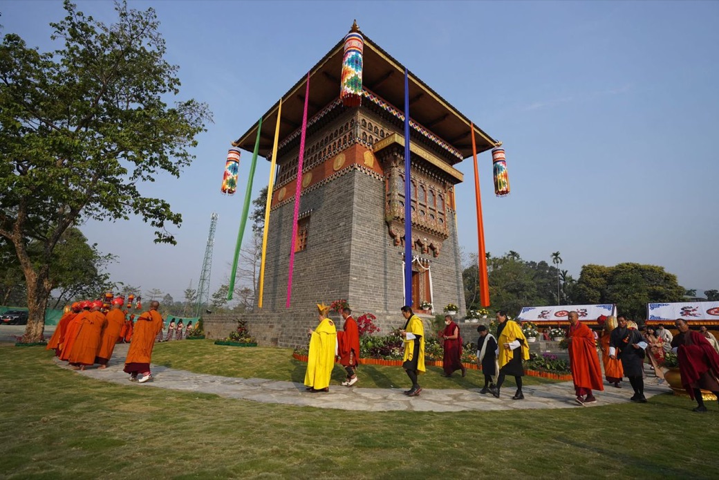 The Ugyen Norlha Chorten near the Gelephu entry gate from India