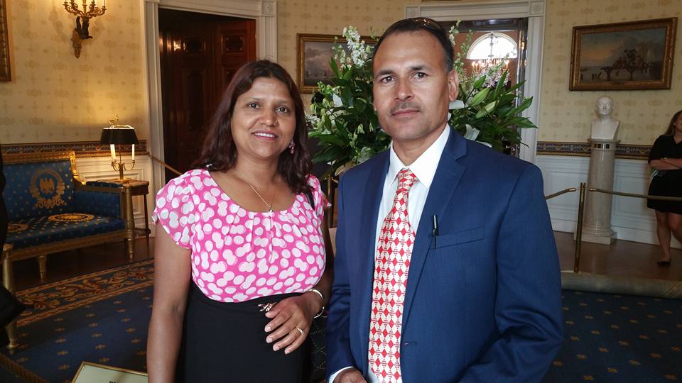 Khara Timsina, Bhutanese-American community leader honoured at the White House (2016)