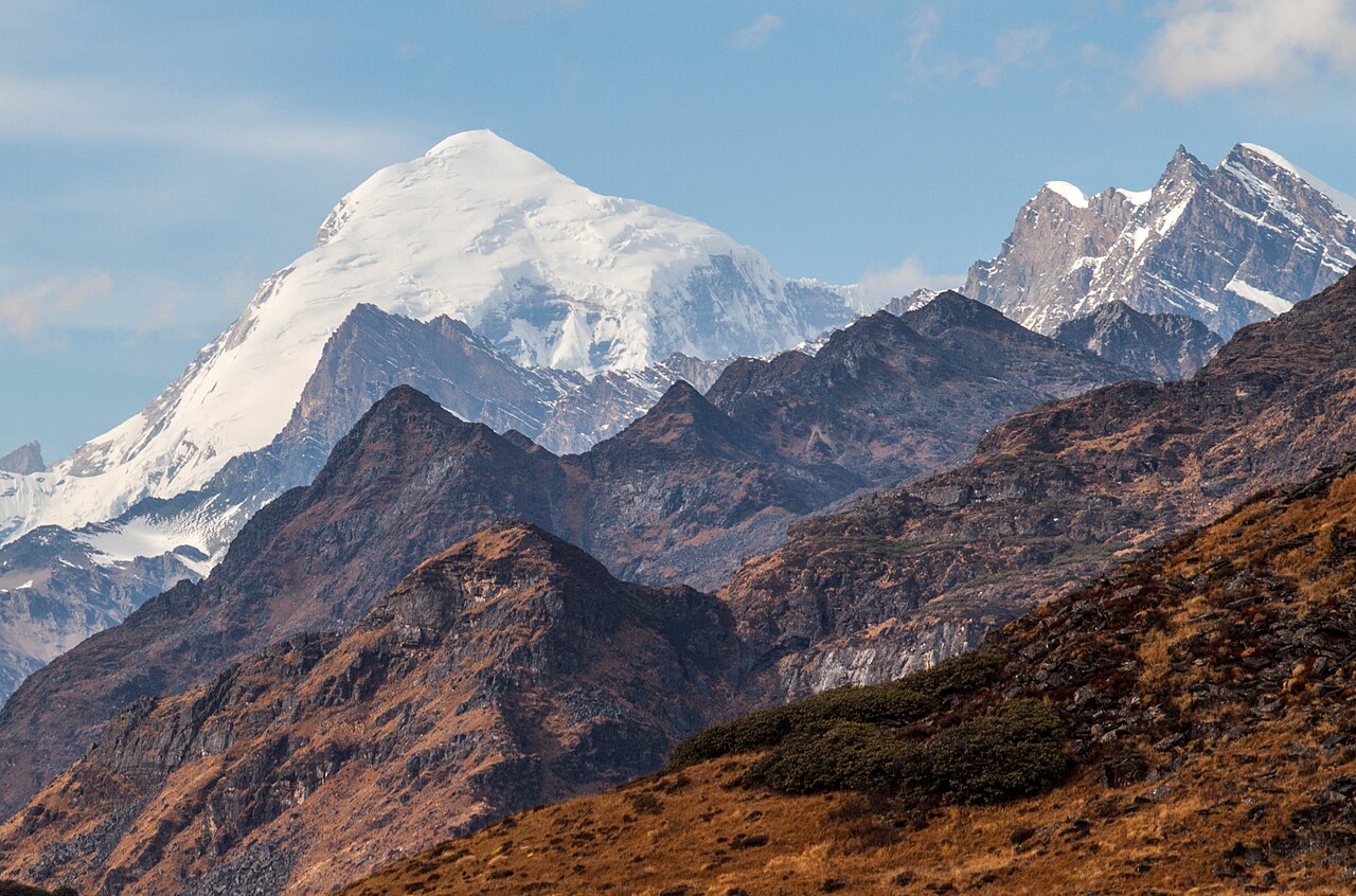 Mount Jomolhari, on the northern reaches of the Snowman Trek route